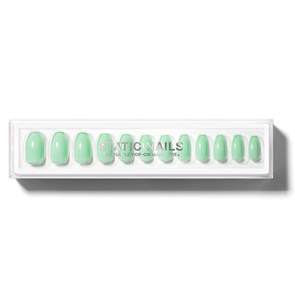 Static Nails ‘Mint Money’ Reusable Press on Nails
